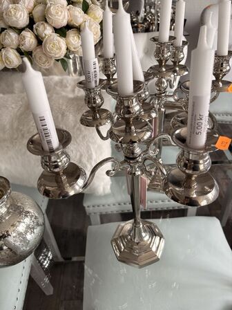 2 stk. Lysestager  KRONE 1