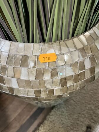 Mosaik Vase m. Plante