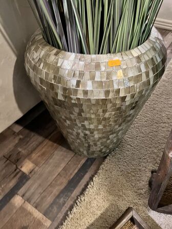 Mosaik Vase m. Plante