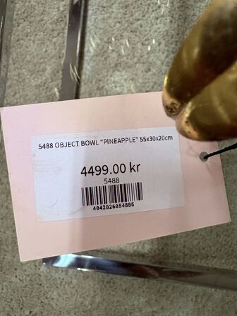 Ananas bowle KRONE 1 55x30x20 cm.