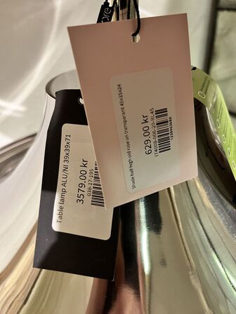 Bordlampe   39x39x71