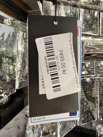 Pendel m. Klar glas 52x52x70 cm