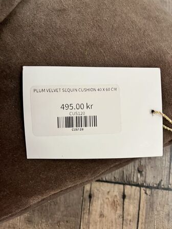 2 stk. Puder 40x60 cm