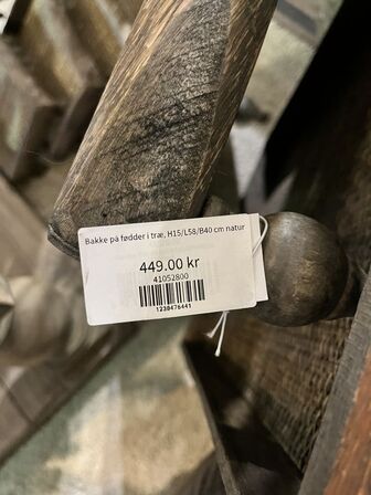 2 stk. Bakker m. Fødder 15x58x40