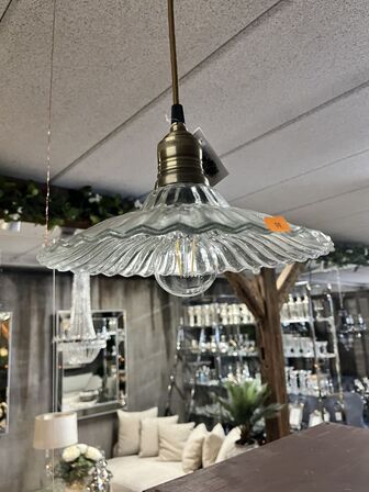 4 stk. Lamper (Læs beskrivelse) MESSING H14/Ø25 CM