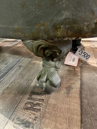 Badekar på løvefødder 160x80 cm.