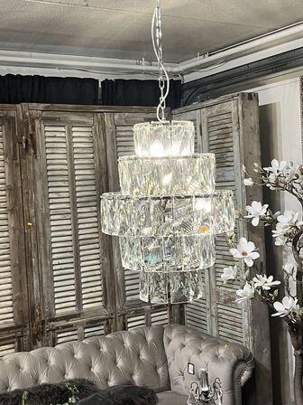 Pendel m. Klar glas 52x52x70 cm