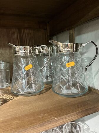 3 stk. Glaskander m. Hank