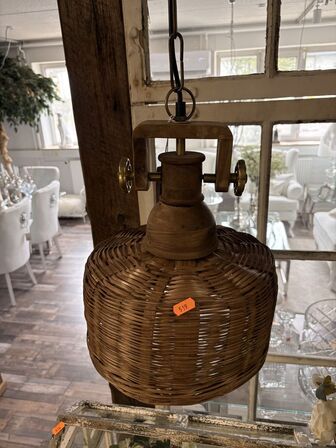 2 stk. Pendle i naturflet H43/Ø50 cm