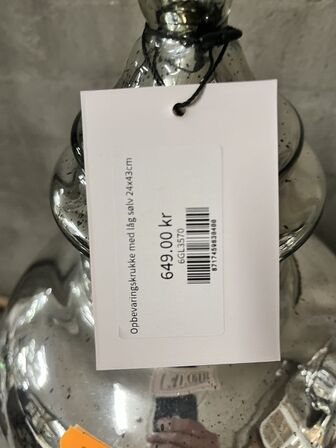 2 stk. Opbevaringskrukke m. Låg