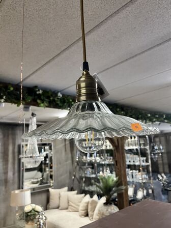 4 stk. Lamper (Læs beskrivelse) MESSING H14/Ø25 CM