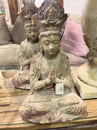 2 stk. Buddha skulpturer