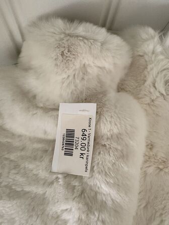 2 stk. Varmepuder m. Pels mm. KRONE 1