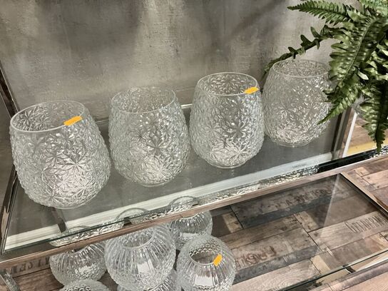 Glasfad m. Låg inkl. 11 stk. Glasvaser