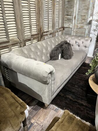 3-personers sofa SILVIA NATUR VELOU