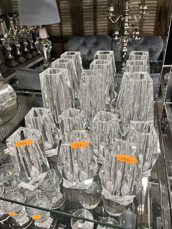 5 stk. Karafler m. Glas