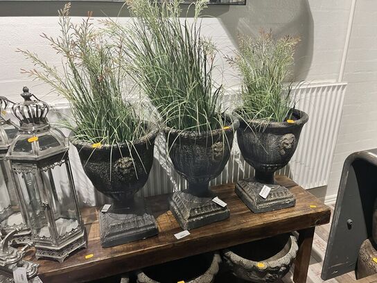 3 stk. Potter m. Planter