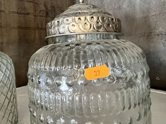 2 stk. Glaskrukke RAVENNA Ø20x26 CM