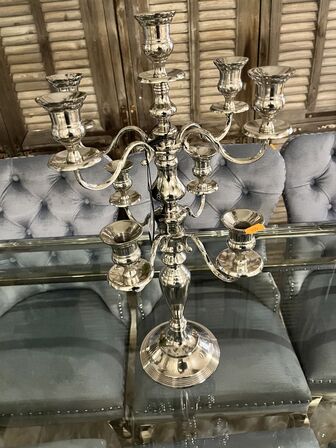 Lysestage 9 arms COLMORE 35x35x62 cm