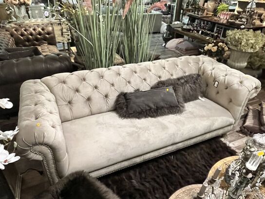 3-personers sofa SILVIA NATUR VELOU