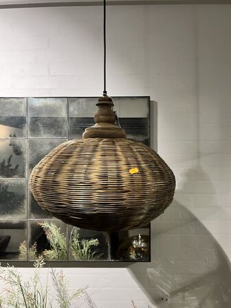 Pendel i naturflet H45/Ø40 CM