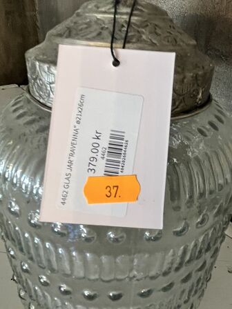 2 stk. Glaskrukke RAVENNA Ø20x26 CM