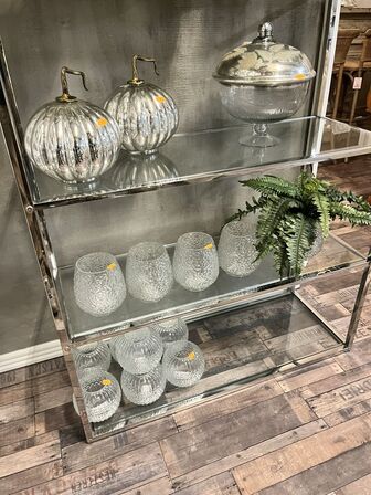 Glasfad m. Låg inkl. 11 stk. Glasvaser