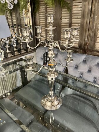 Lysestage 9 arms COLMORE 35x35x62 cm