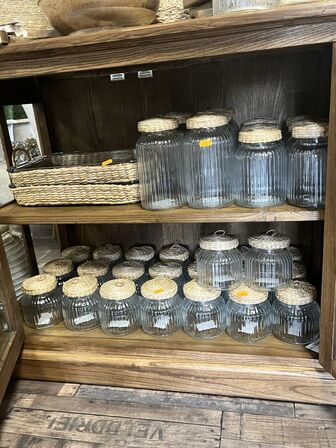 Div. Opbevaringsglas m. Låg m. Fad