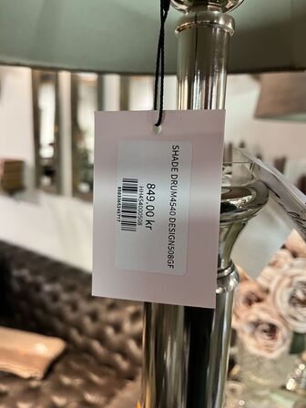 Tafellampe Rosa glans chroom 80 cm.