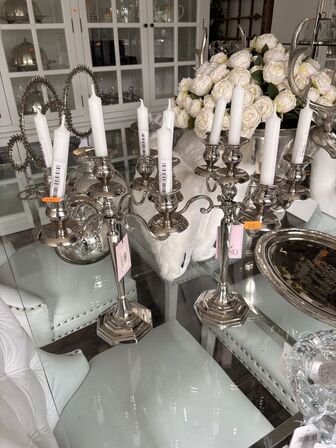 2 stk. Lysestager  KRONE 1