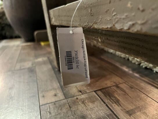 Klap ud bord CHICAGO ANTIQUE 200x150 cm