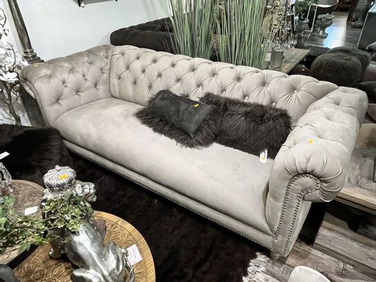 3-personers sofa SILVIA NATUR VELOU