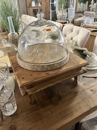 Osteklokke inkl. Opsats på fødder