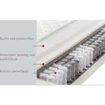 Diamant 7-zoners springmadras 90x200x19 cm