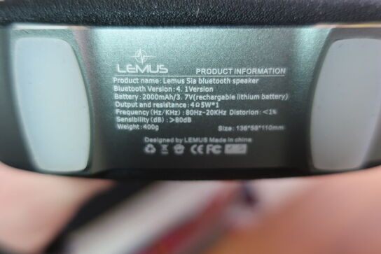 Bluetooth-højtaler LEMUS SIA