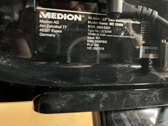 2 stk. 23" PC Skærm LENOVO, MEDION