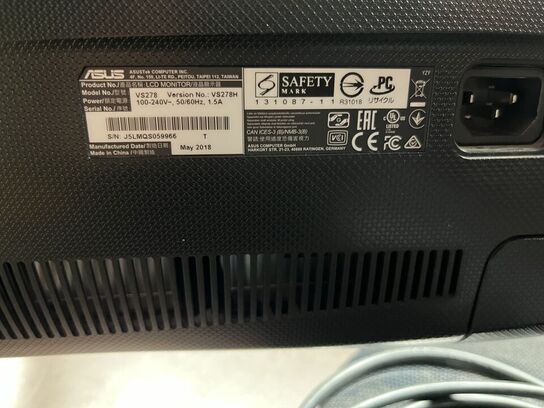 2 stk. 27" PC Skærm  ASUS VS278