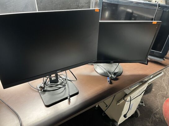 2 stk. 24" PC Skærm AOC