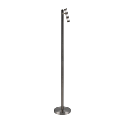 2 stk. trio gomes genopladelig gulvlampe krom(ubrugt)