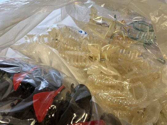 3 poser Hårklemmer + ringe + accessories