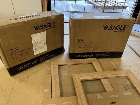 Opbevaringsreol + vitrinedør 40x35 cm VASALGE, IKEA OXBERG