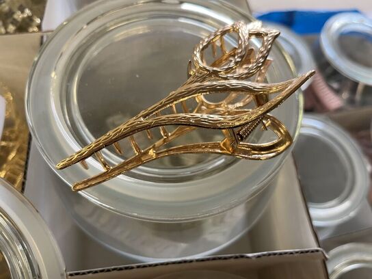 5 ks. Hårklemmer + glaskrukker