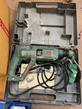 Kapsav 3-1 m. føringsskinne, Borehammer SCEPPACH, BOSCH PL55, PBH 240