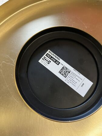 2 poser. Smykkedisplays i glas og messing, + messing bakker IKEA BEGÅVNING