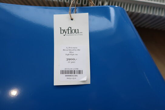 Sidebord A. PETERSEN Metal Stool By Ole Blue