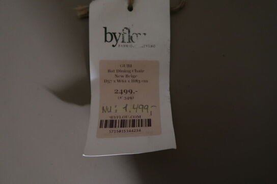 2 stk. spisebordsstole GUBI Bat Dining Chair New Beige