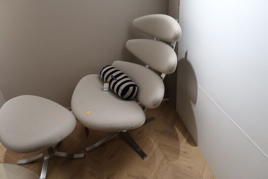 Lænestol POUL M. VOLTHER Corona med Fodskammel