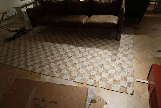 Gulvtæppe FERM LIVING Check Wool Jute Rug Off