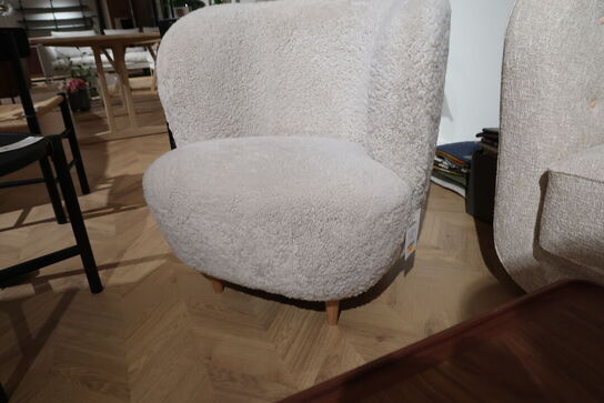Lænestole GUBI Stay Lounge Chair Sheepskin, Skandilock